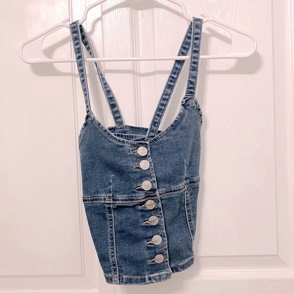 Denim Crop Top